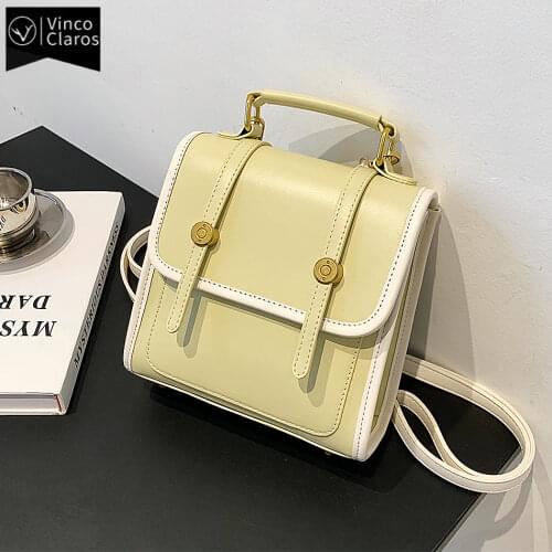Fashion Womens Backpack Trend Brand Designer Small Backpack High Quality Soft PU Leather Backpacks for Women Mini Female Bag