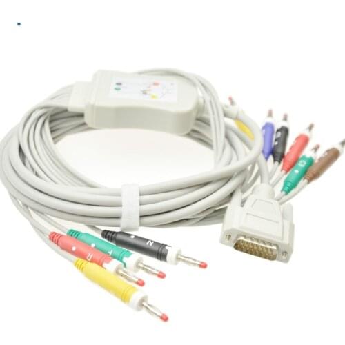 Nihon Kohden 10 Lead EKG Cable ,Banana 4.0mm,AHA/IEC