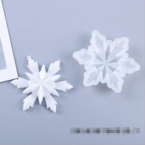 New Transparent Silicone Mould Resin Decorative Craft DIY Snowflake pendant Mold epoxy resin molds for jewelry