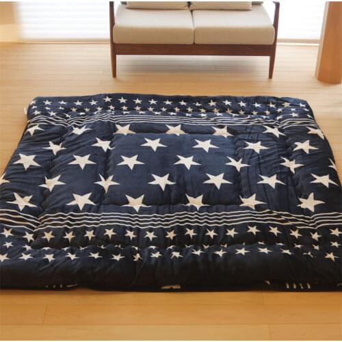 Free shipping 2pcs/set Kotatsu Futon&Carpet Square Patchwork Style Cotton Soft Quilt Japanese Kotatsu suit for 60/75/ Table