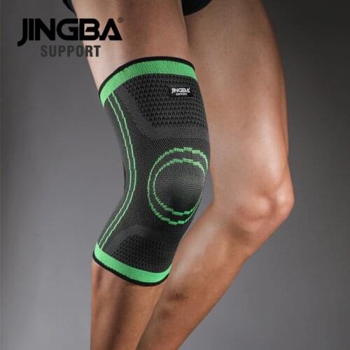 JINGBA SUPPORT Sport Running protector knee brace support Elastic Nylon Compression knee pads Basketball Volleyball rodillera