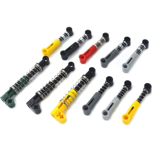 Self-Locking Compatible Building Blocks Soft Hard Spring High-tech MOC Parts Shock Absorber Accessories 18404 76138 76537
