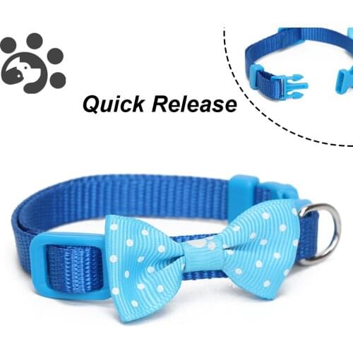 Breakaway Dog Collar for Small Dogs Kitten Adjustable Quick Release Nylon Cat Collars Cute Necklace Collar Pet Collar MP0042