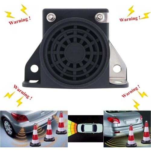 Universal Black 105dB Car Reversing Alarm Back up Horn Speaker Air Horn Tone Beeper Buzzer for Car Truck Motorcycl Boate