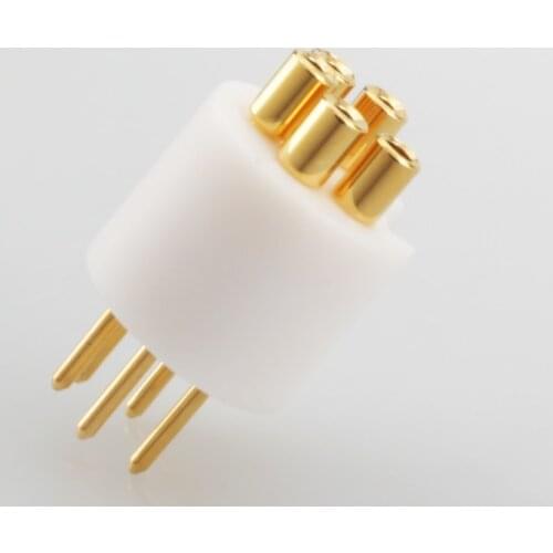 Viborg LP107G Gold plated Pure Copper male DIN phono plug M DIN Economy 5 PIN Male DIN Plug DIY turntable tonearm cable connecto