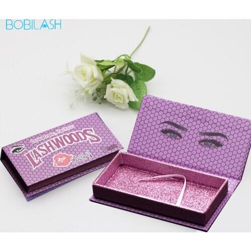 Wholesale5/10/20/30/40PCS Eyelash Box Packaging Storage Box Empty Lash Boxes Eyelashes For 3d Mink Eyelashes Magnetic Case Bulk