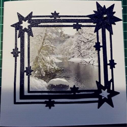 Star Frame Carbon steel Die Cutting Dies Scrapbooking Embossing Dies Cut Stencils DIY Decoration metal Paper Cards Template