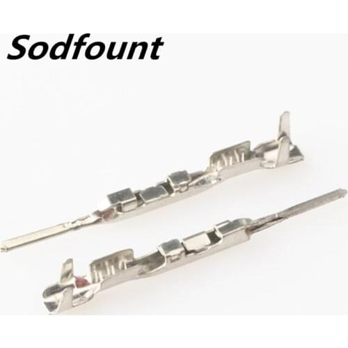 100pcs H62 brass tinned 0.6mm automotive terminal Automotive connector male terminal DJ615C-0.6A