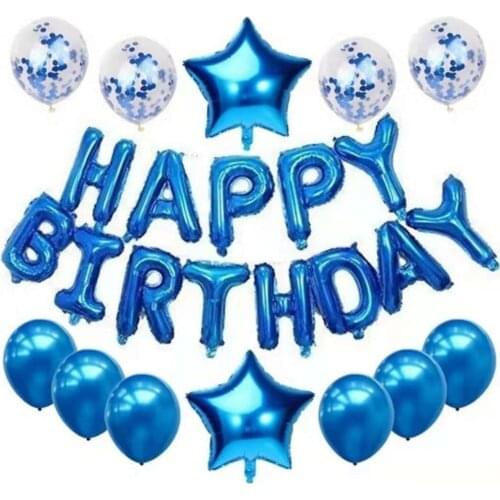 18 inch aluminum film sequins five-pointed star Balloon Birthday party Decoration Supplies