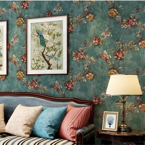 Wellyu American Teng spend pressure wallpapers Living room TV back wall decorations 3D non-woven wallpaper papel de parede обои