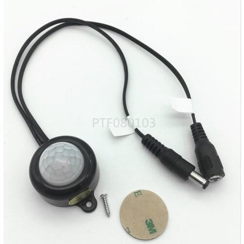 5pcs DC 5-24V/5A With Plug For LED Strip Human Body Infrared PIR Motion Sensor Switch Energy-Saving TDL-2025-B Plastic