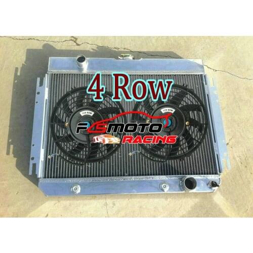 289 Aluminum Radiator For Chevy El Camino Belair Caprice Chevelle Impala Biscayne 3.8-6.5L AT 1963-1968 & OR With FAN CU289