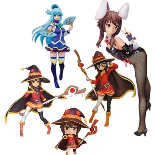 Anime B-STYLE - KonoSuba 2: Megumin Aqua Anime Figure Megumin Bunny Girl Ver. PVC Action Figure Toys Collection Model Doll Gift