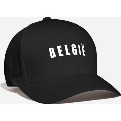 Belgie Shield Flag Cap Embroidery Belgique Belgium Emblem Patch Badge Cap Brussel Europe Champs Unisex Baseball Curved Dad Cap