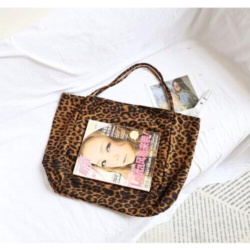 Oversize Casual Leopard Tote Bags Women Big Jumbo Fabric Reusable Shopping Slouch Bag Handbag Female Leisure Daily Shoulder Bag