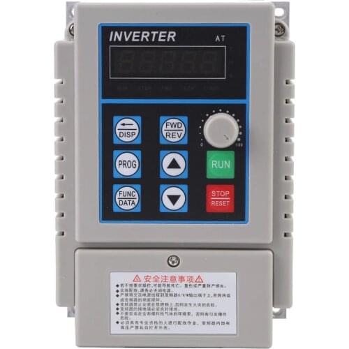 Variable Frequency Drive AC 220V 0.75kW Adjustable Speed Controller Inverter Single Phrase VFD Inverter Motor Drive
