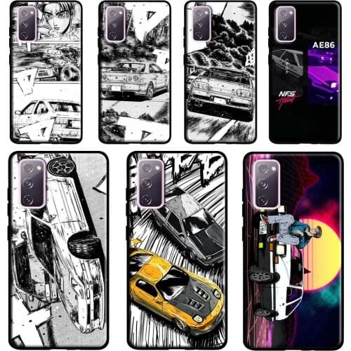 Initial D Case For Samsung Galaxy S20 FE S21 Ultra Note 20 Note 9 10 S10e S8 S9 S10 Plus Phone Cover