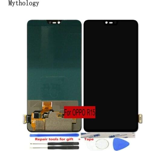 For OPPO R15 LCDs Touch Screen 6.28"Replacement Assembly TFT Display Mobile Phone Panels with Repair Tools Mythology