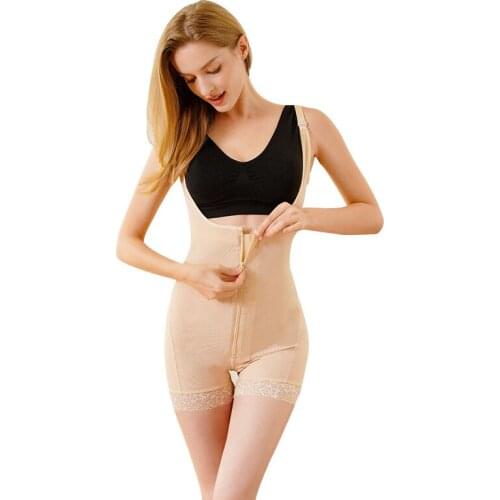 Women Open Bust Shaper Corsets Tummy Control Zipper Shapewear High Waist Trainer Slim Control Bodysuits Rear Lifting Shapewear