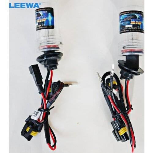 LEEWA 10pcs Car 35W H1 H3 H7 H8/H9/H11 H10 9004 9005 9006 9007 880/881 Xenon HID Bulb Replacement Singel Bulbs #CA2305