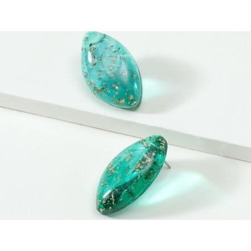 LUNA CHIAO Women Fashion Jewelry Lips Shape Resin Stud Earrings - Acrylic Statement Earring