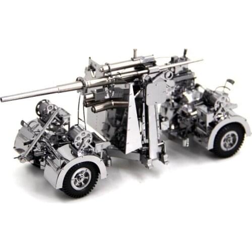 3D Metal Puzzle German 88 air defense anti tank Joint Movable Model DIY 3D Laser Cut Assemble Jigsaw Toy Desktop decoration GIFT