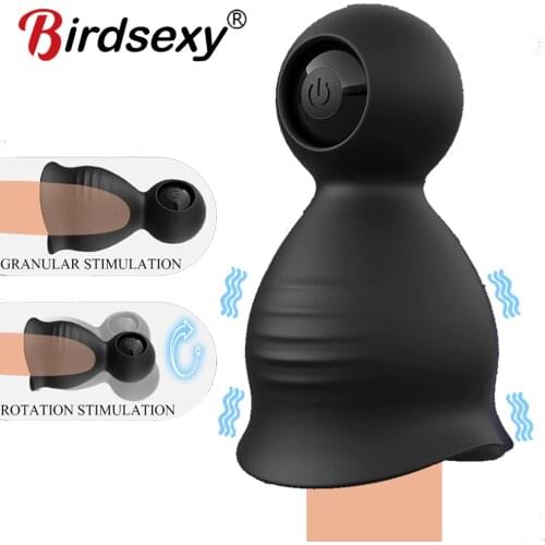 Male Masturbator Cup Glans Massage For Men Penis Delay Lasting Trainer Penis Stimulate 9 Speeds Erotic Sex Toy for Male Sex Shop