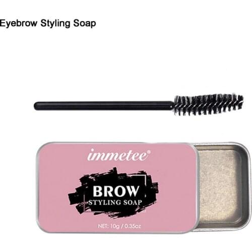 10g Eyebrow Soap Long-lasting Waterproof Transparent Eyelash Growth Brow Styling Soap for Face