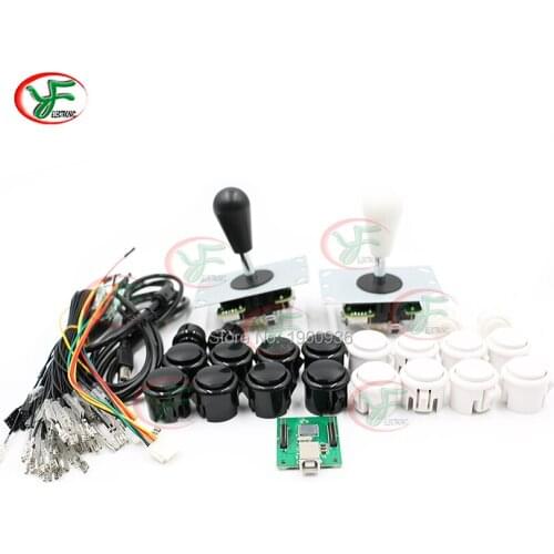 2 Player Kit MAME Arcade Kits USB To PC / Paspberry Pi /PS3 With American Style Joystick Copy SANWA Button 24/30MM