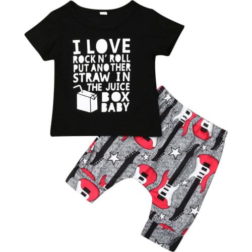 New Toddler Kids Baby Boy Summer Clothes T-shirt Tops+Shorts Pants Outfits 2pcs Set
