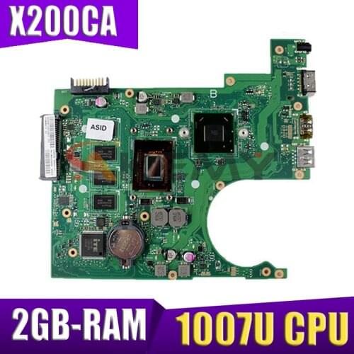 X200CA original mainboard for ASUS X200CA X200C with 2GB-RAM 1007U Laptop motherboard