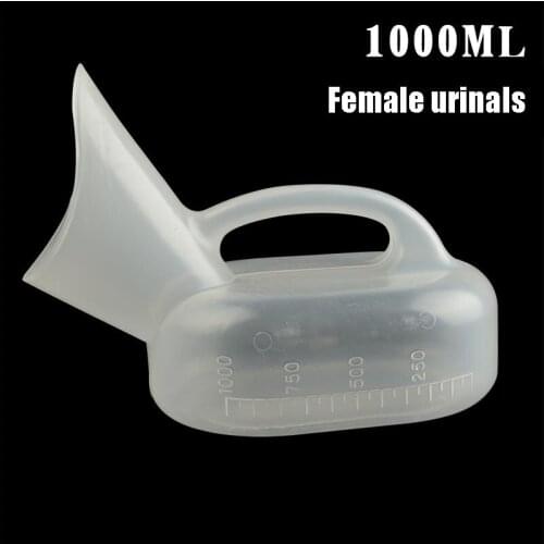 Urinal collector Plastic Chamber Pot 1000ml Elderly Medical Women Piss Pot