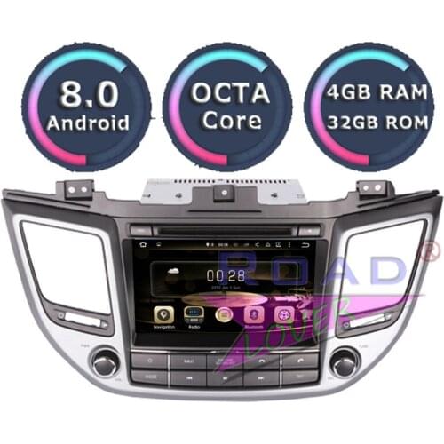 Roadlover Android 8.0 Car Multimedia DVD Player Radio For Hyundai Tucson 2015- Stereo GPS Navigation Automagnitol 2Din Video MP3