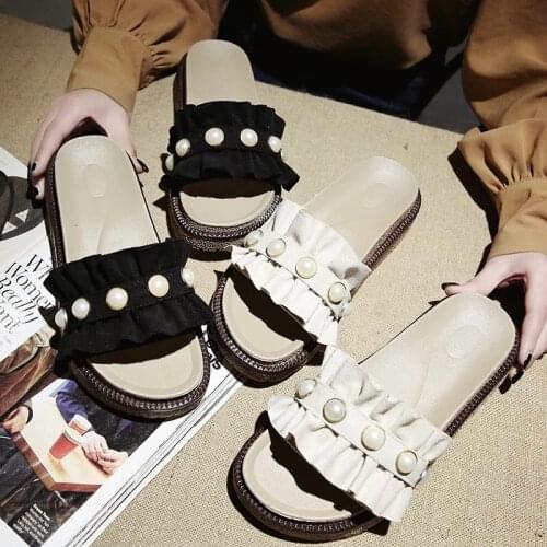 Ladies Summer Slope Heel Slippers Casual Platform High Heels Platform Sandals Fashion Outdoor Beach Lady Slippers WomanSlippers