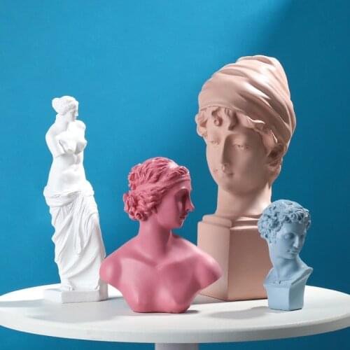 Ins Style Nordic Style David Figure Statue Venus Xiaowei Resin Ornaments