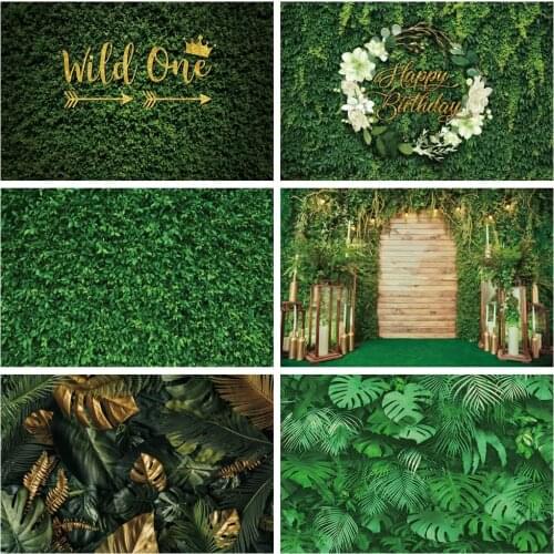 Yeele Grass Green Leaves Newborn Baby Birthday Party Summer Tropical Jungle Wedding Scene Backdrops Photography Backgrounds