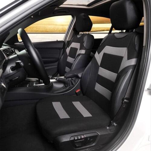 2 Pieces Set Universal Car Seat Covers Mesh Sponge Interior Accessories T Shirt Design Front Car Seat Cover For Car/Truck/Van