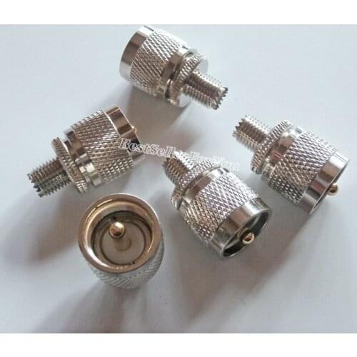 1Pcs Mini UHF Female MINIUHF Jack To UHF Male Plug PL-259 RF Connector Converter Adapter