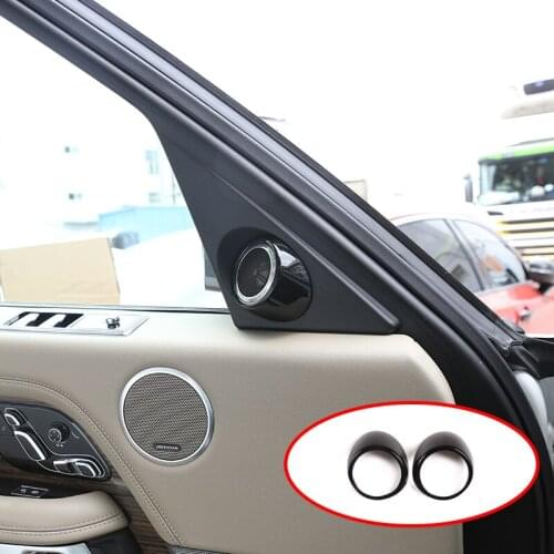 Car Front Door Sound Stereo Audio Cover For Land Rover Range Rover Vogue 2018-2020 A-pillar Tweeter Cover Car Accessories 2 Pcs