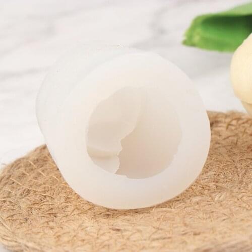 3d Tulip Mold Hand-made Soy Candles Aroma Wax Soap Molds Reusable Handmade Candle Mold Making DIY Candle Soap Craft Mould