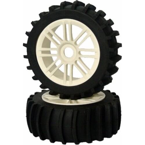 4Pcs Tyre Tires&Wheel Rim 17mm For HPI Kyosho MP9 1:8 RC Buggy Off-Road RC Car