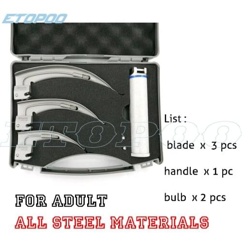 Anesthesia laryngoscope Adult type 3+1 anesthesia laryngoscope Hospital operation anesthesia/examination speculum