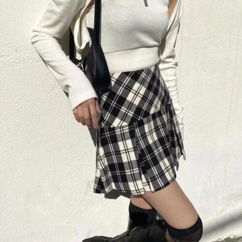 Женские плиссированные юбки BRUSCREST China At AliExpress