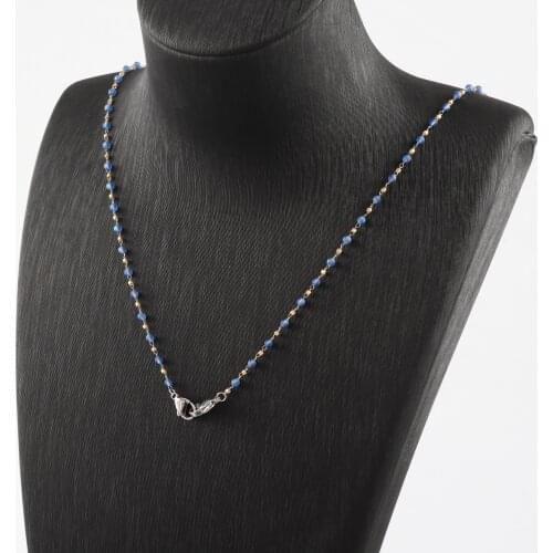 Sanying M87009 Fashion Eyeglasses Chain Mask Chain Stainless Steel Beads Chain For Women Jewelry Making Accessories,72.7cm/lot