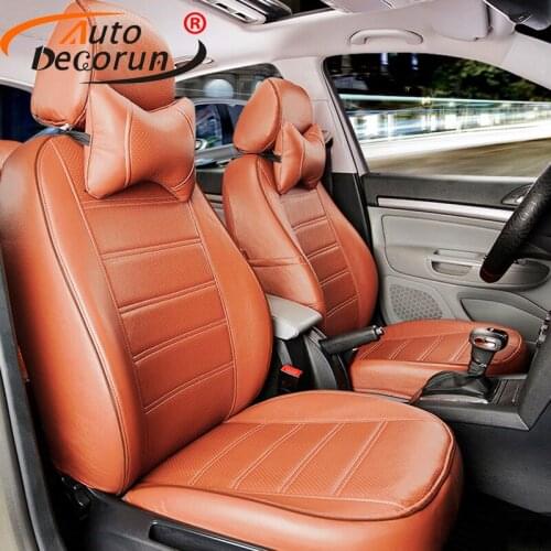 AutoDecorun cover seat for Hyundai Matrix cars accessoires Custom PU leather seats covers cars seat cushion supports 17pcs/sets