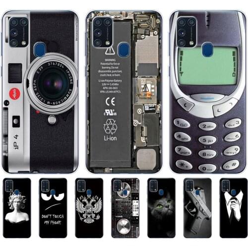 For Samsung M31 Case 6.4" Soft Silicon Tpu Cover For Samsung Galaxy M31 M 31 SM-M315FZBVSER m315 Phone Back Shell Bumper Funda