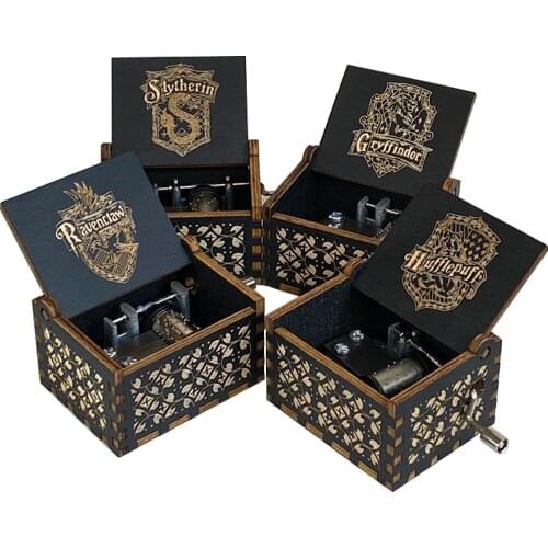 Wooden Music Box Halloween Christmas Gift Birthday Gift Daughter Son Gift Music Box Home Decoration