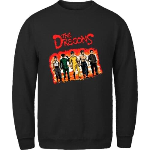 The Dragons Fleece Sweatshirts Man Hoody New Arrival Casual Clothes Long Sleeve Autumn Pullovers White Fashion Moletom Masculino