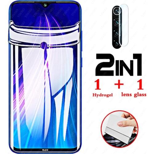 2in1 Hydrogel Film For Xiaomi Redmi note 8 Soft Film For Redmi Note8 Screen Protector camera lens note 8 redminote8 Glass