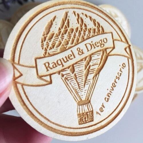 Hot Air Balloon Wooden Cut Fridge Magnet Rustic Save The Date Magnets Kids Birthday Party Event Supplies Wedding Decor